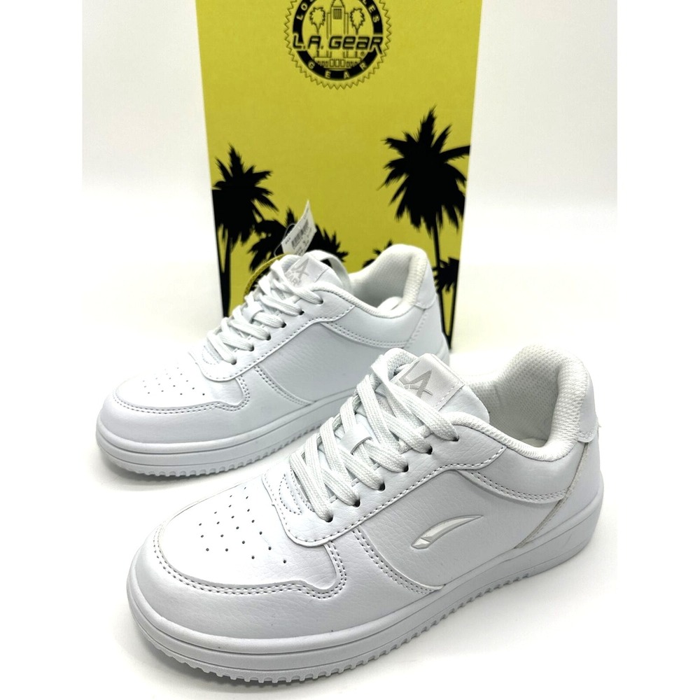 LA Gear Shoes Womens Size 5.5 White Low Top 80s 90s Sneakers Ladies